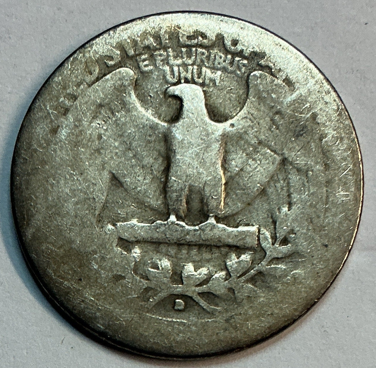 1937-D Washington Silver Quarter, Good Circulated Coin, Store Sale #QR1683
