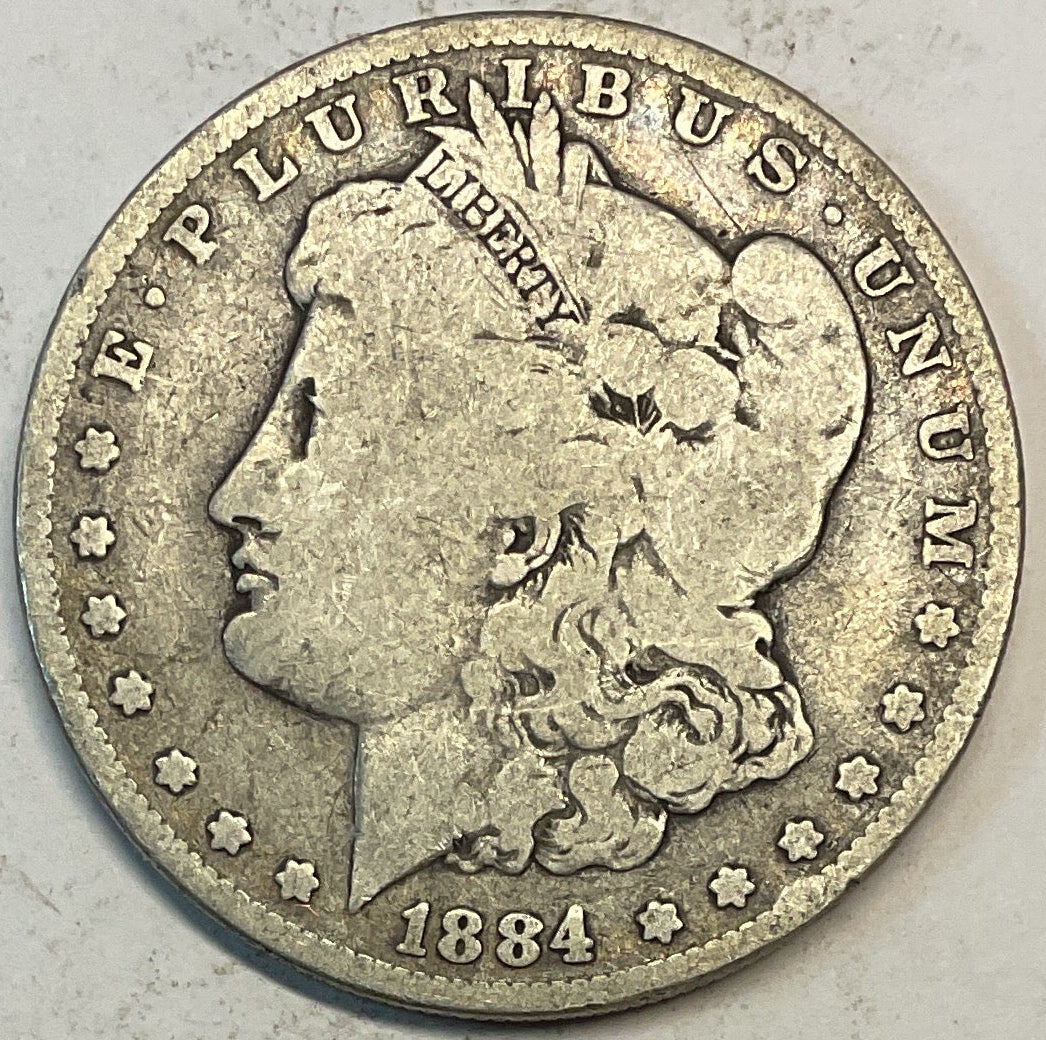 1884-O Morgan Dollar, Very Good Circulated Coin, Store #DR0888