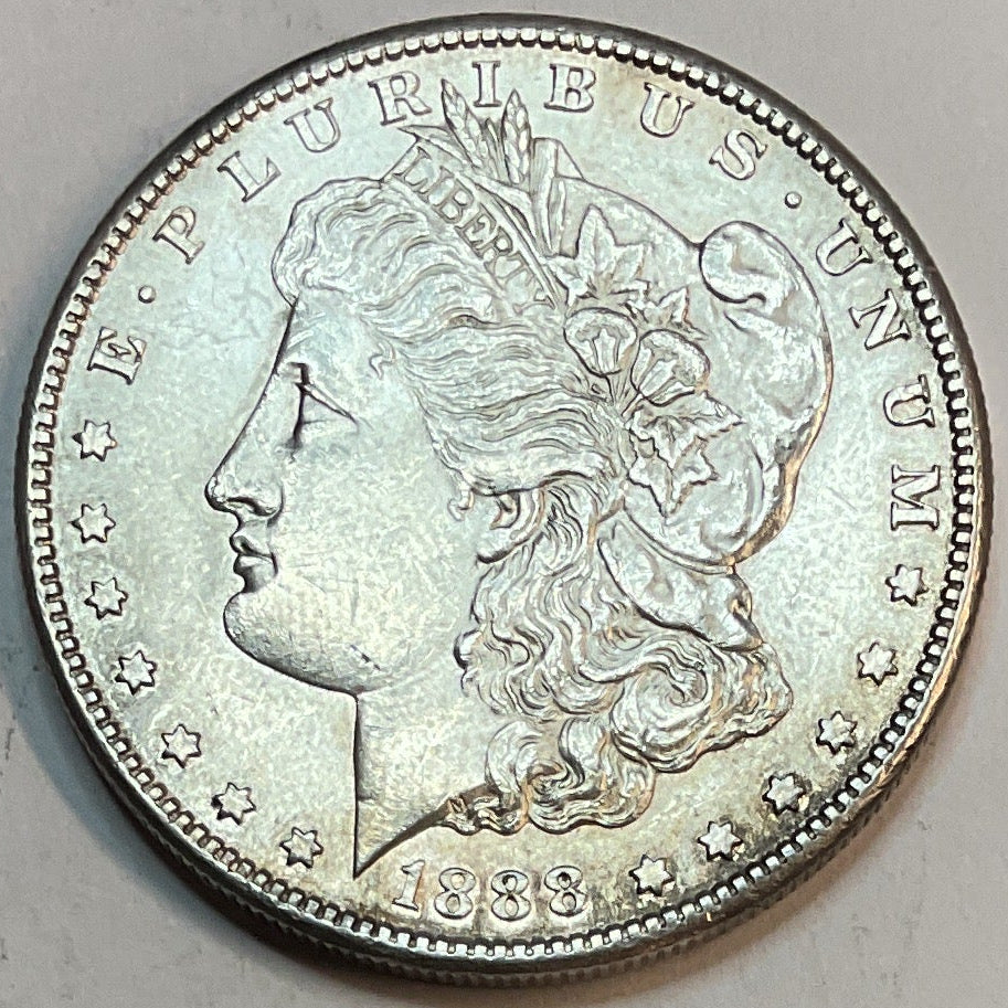 1888-S Morgan Dollar, About Uncirculated Coin, Store #DR0054