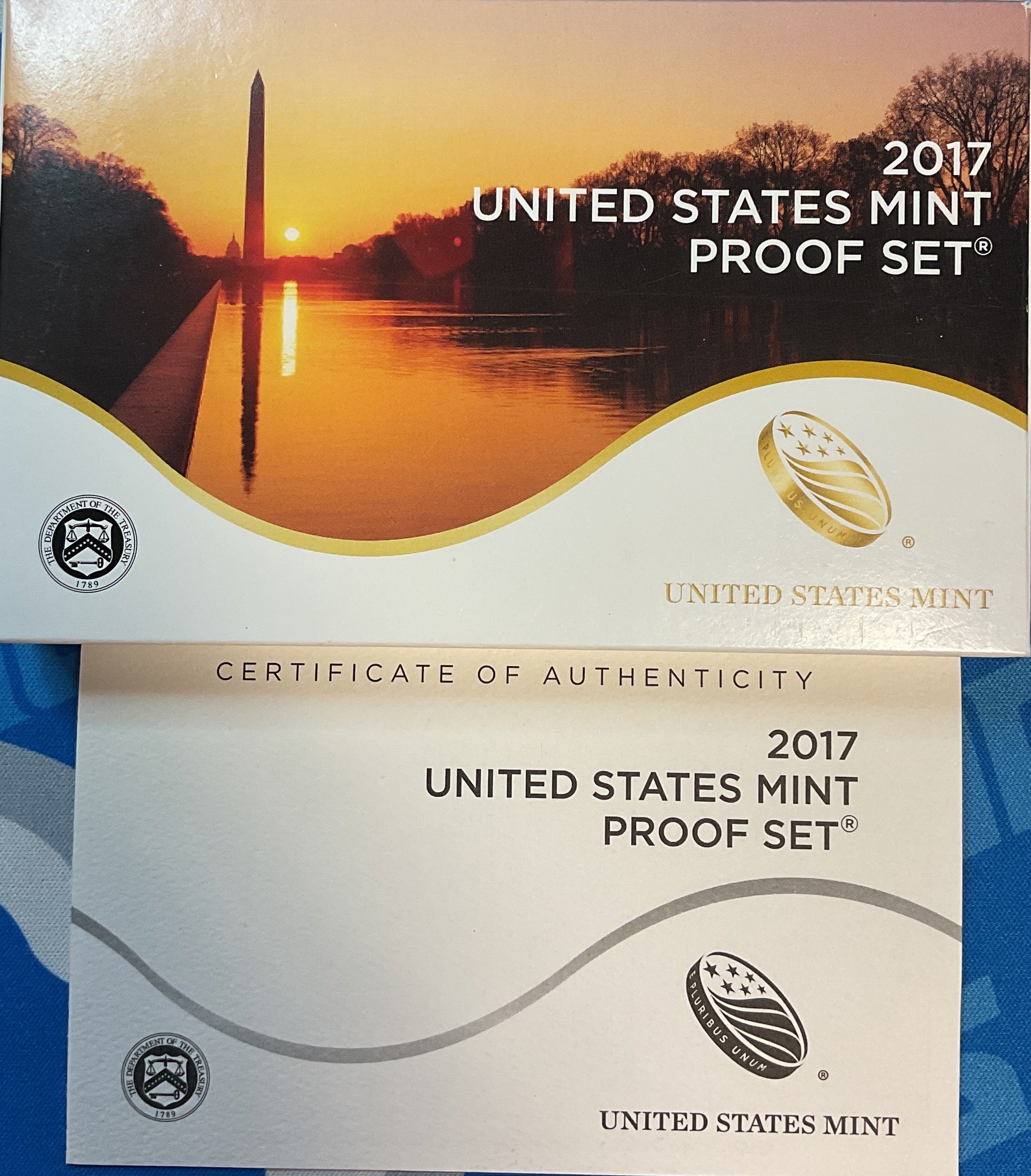 2017 Proof Set, 10 Coin Proof Set, Encased in Original Government Packaging.