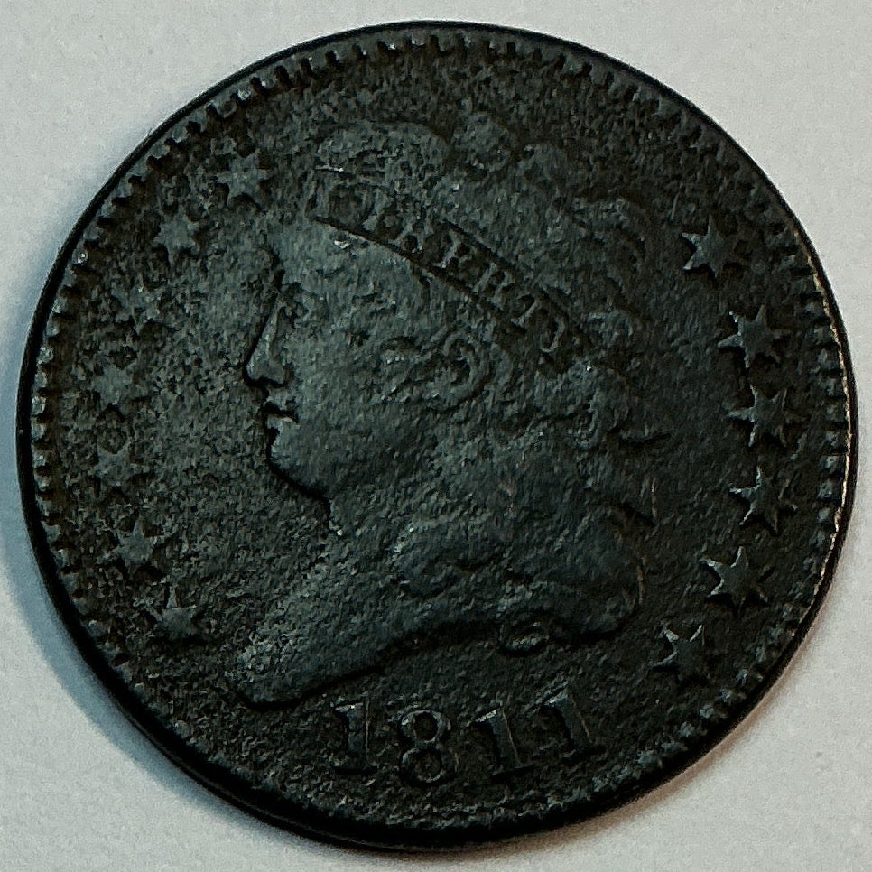 1811 Classic Head Half Cent, Good Circulated Coin, Store #HT0013