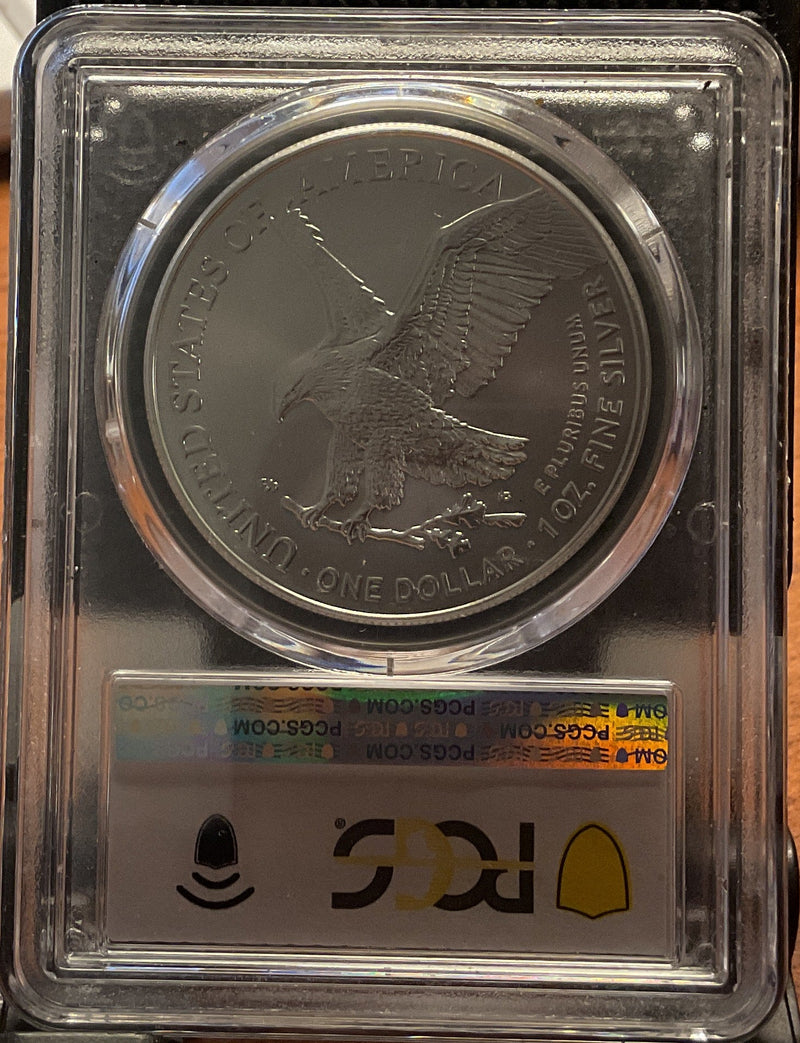 .999 Silver, 1 Troy Ounce, 2024 (W) American Silver Eagle, PCGS MS-70, Store