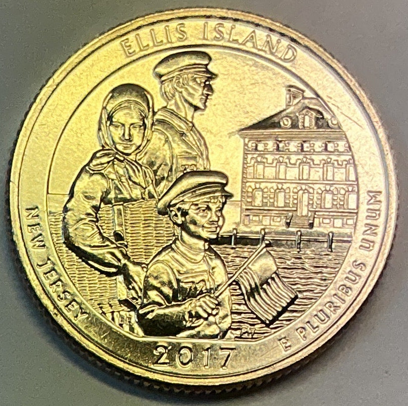 2017-D Uncirculated, Ellis Island (State of Liberty National Monument), New Jersey, Washington Quarter