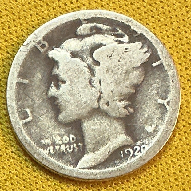 1920 Mercury Dime, About Good Circulated Coin, Store #DE0516
