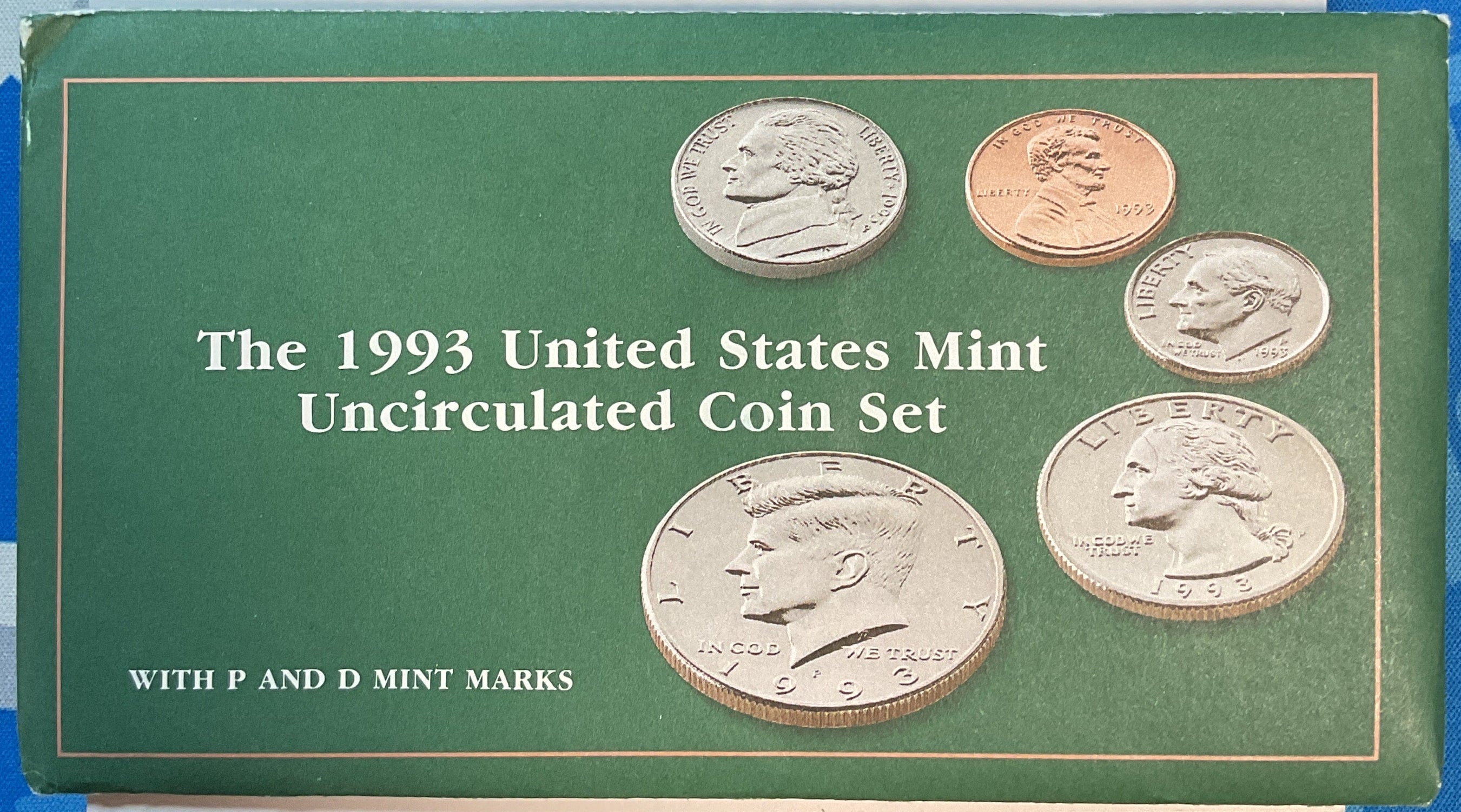 1993 United States Un-Circulated 12-Coin Mint Set