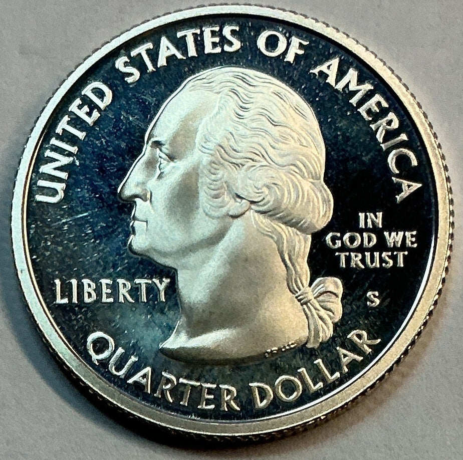 2008-S Silver Washington Quarter, Oklahoma, Proof Uncirculated Coin, Store #QR1477