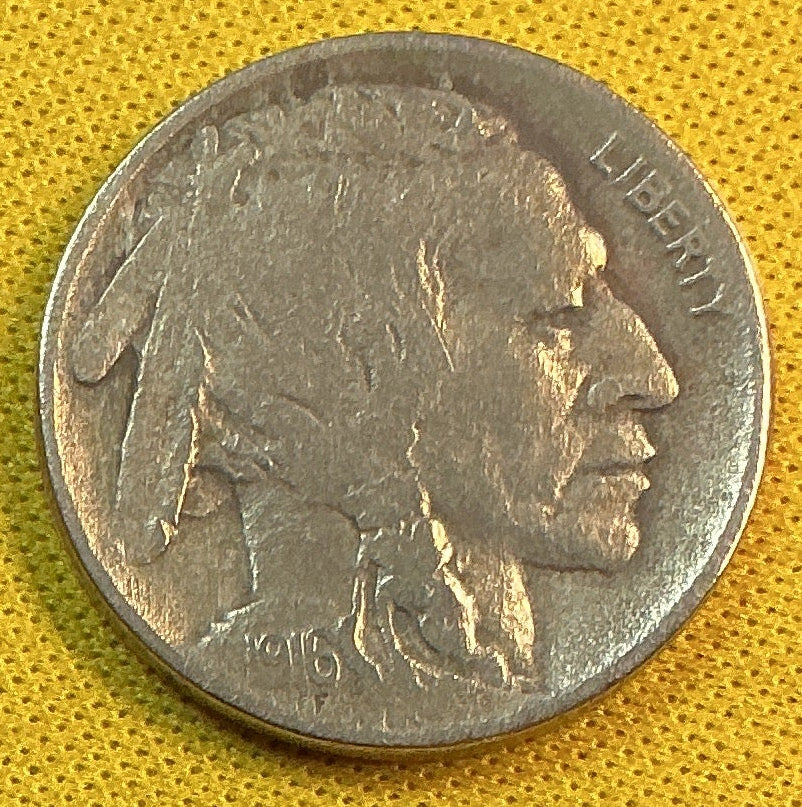 1916 Buffalo Nickel, Very Good Circulated Coin, Store #NL966