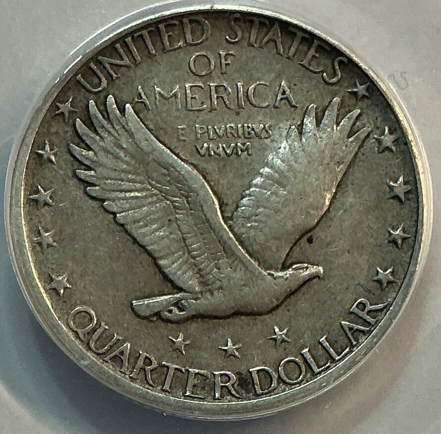 1917-S Standing Liberty Quarter., Type-2., ANACS VF-30, Store #QR1604