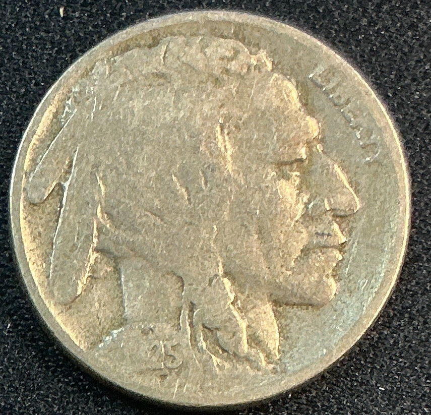1925-D Buffalo Nickel, Very Good Circulated Coin, Store #NL1056