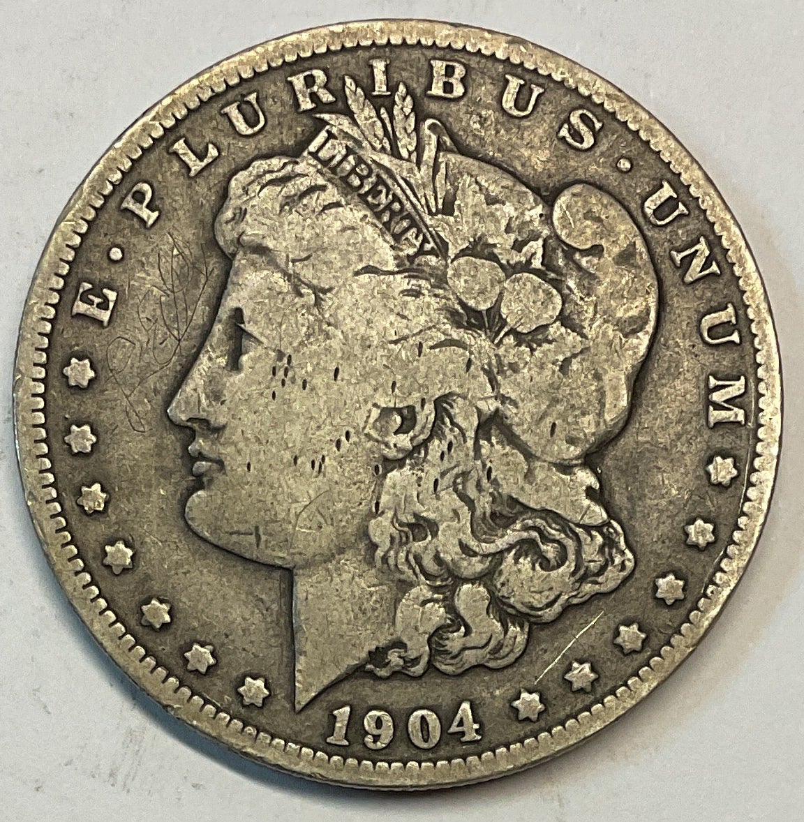 1904-O Morgan Silver Dollar, Very Good Plus, Circulated Coin, Store #DR0925