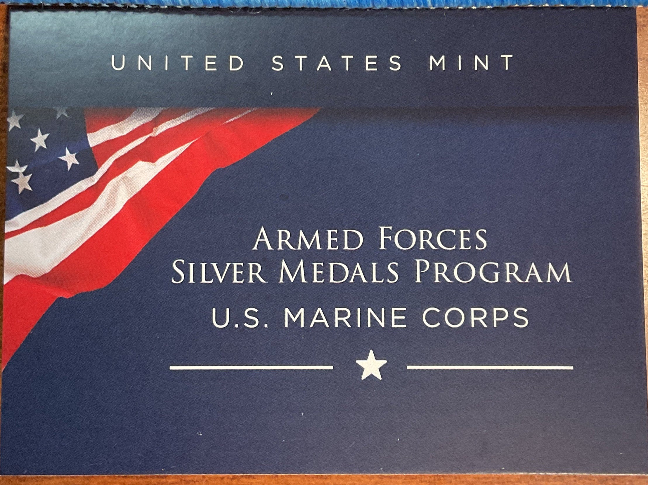 U.S. Mint, Armed Forces Silver Medal, U.S. Marine Corps, #SR010