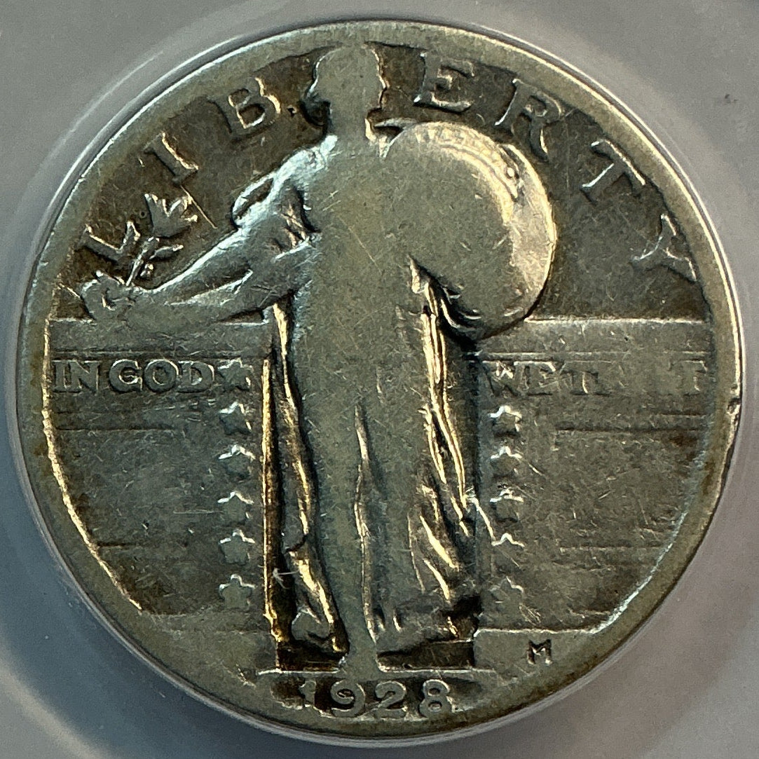 1928 Standing Liberty Quarter, ANACS Good-6, Store #QR1629