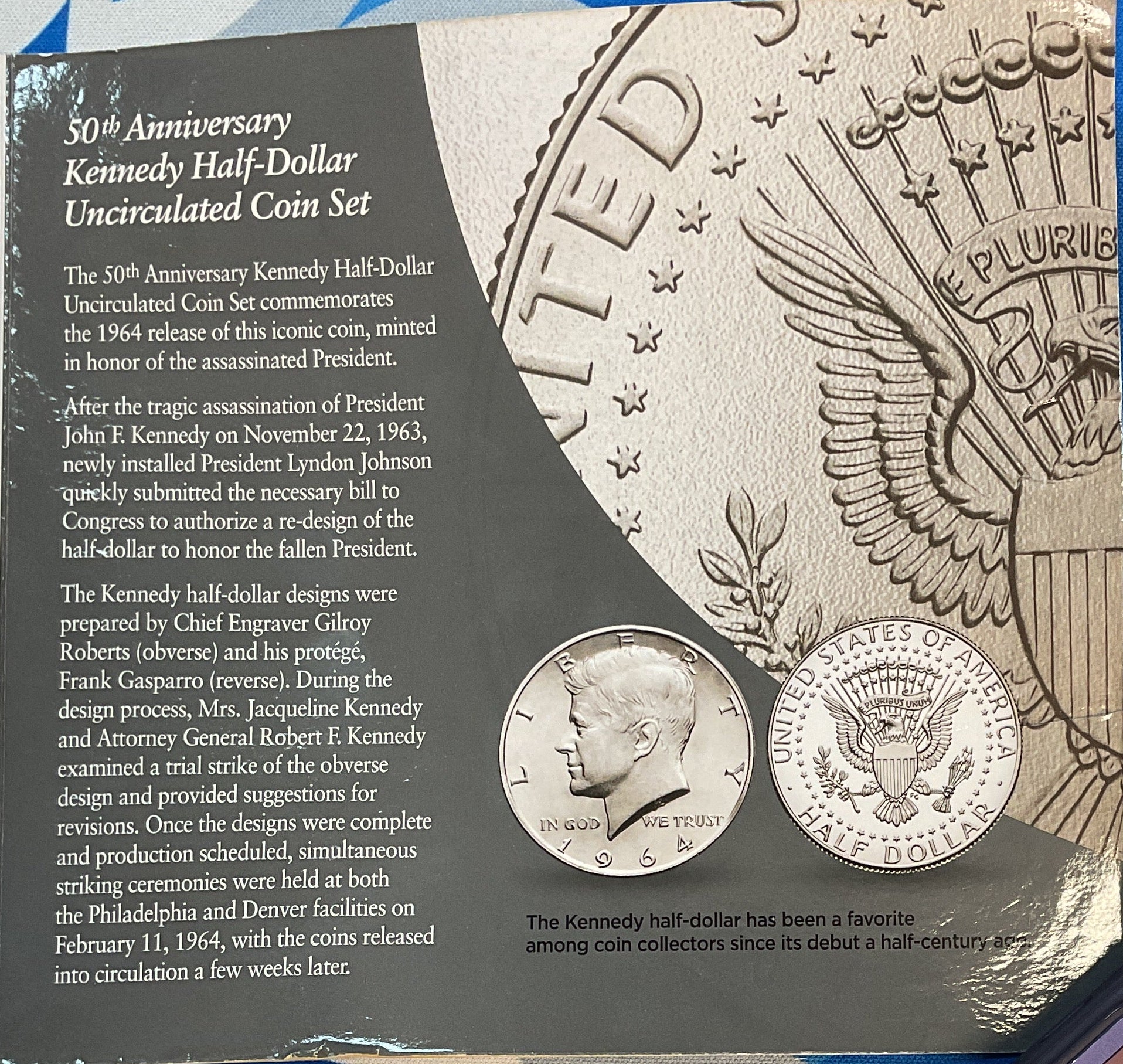 2014 50th Anniversary Kennedy Half-Dollar Uncirculated Coin Set