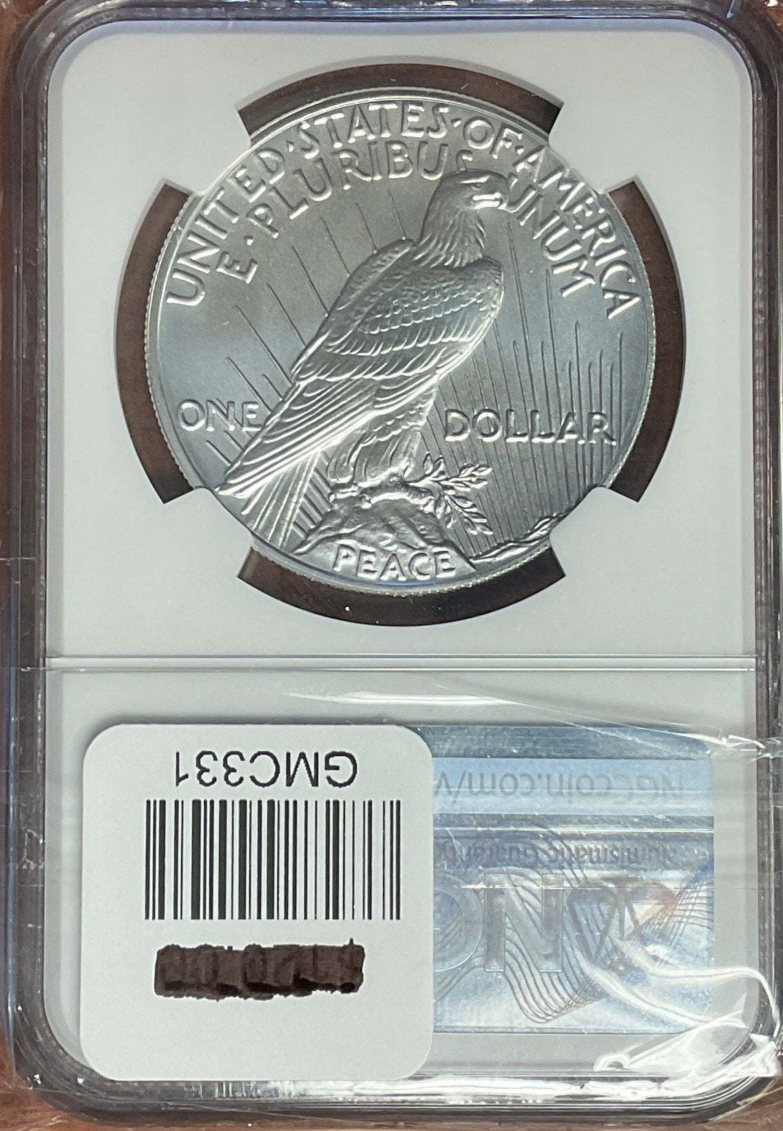2023 $1 Peace, NGC MS 70, Store #GMC331