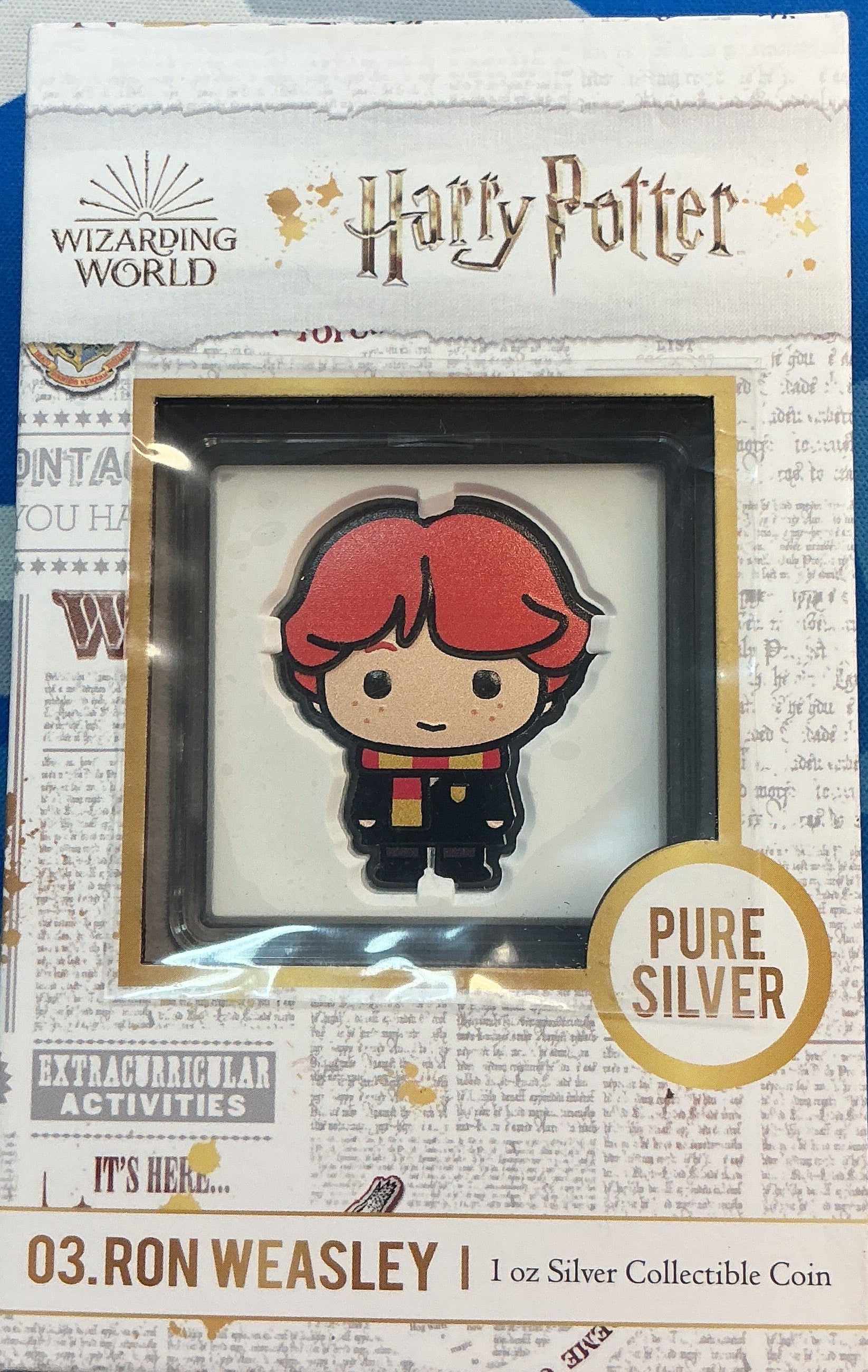2020 Harry Potter Chibi Coin, RON WEASLEY, .999 Silver Coin, 1 Troy Ounce, Store #SR172