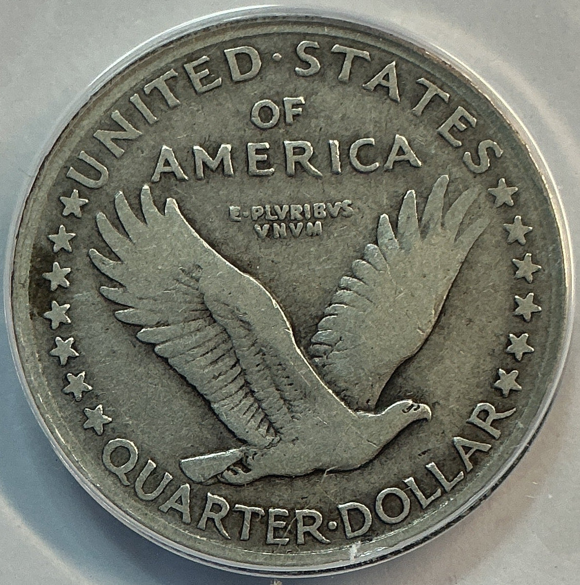 1917-D Standing Liberty Quarter., Type-1., ANACS F-12, Store #QR1601