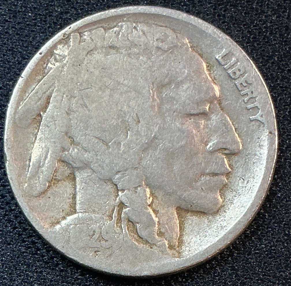 1929-D Buffalo Nickel, Good+ Circulated Coin, Store #NL1077