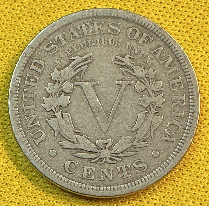 1906 Liberty Nickel, Very Good Circulated Coin, Store #NL896