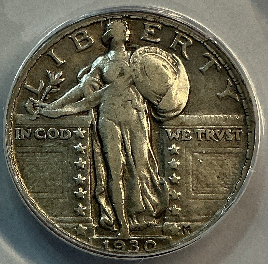 1930 Standing Liberty Quarter, ANACS F-15, Store #QR1637