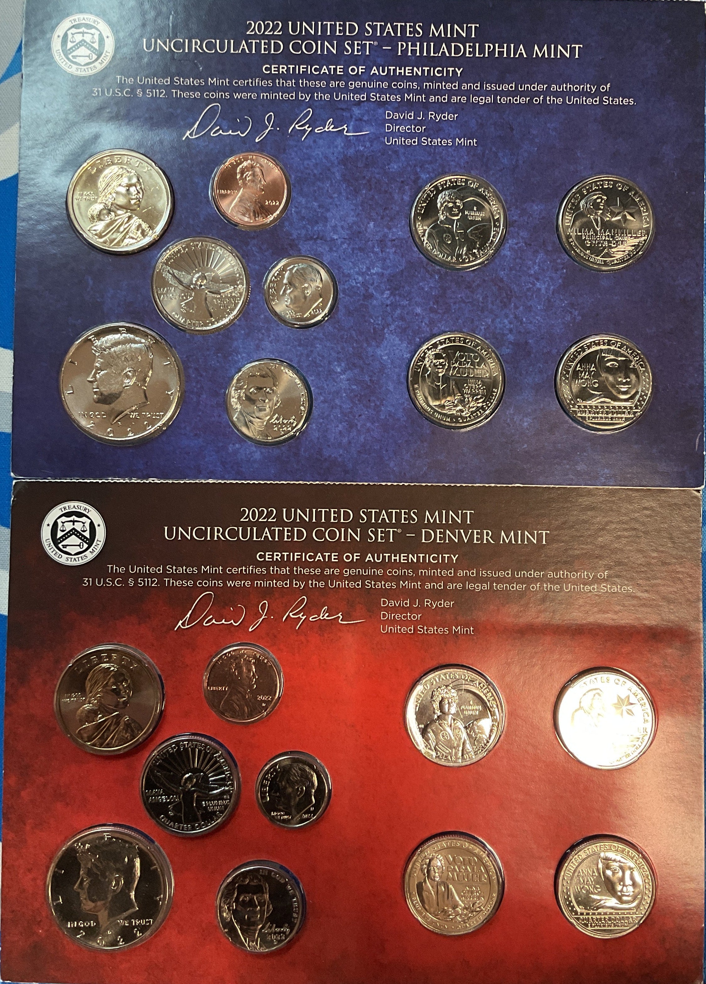 2022 United States Uncirculated 20-Coin Mint Set