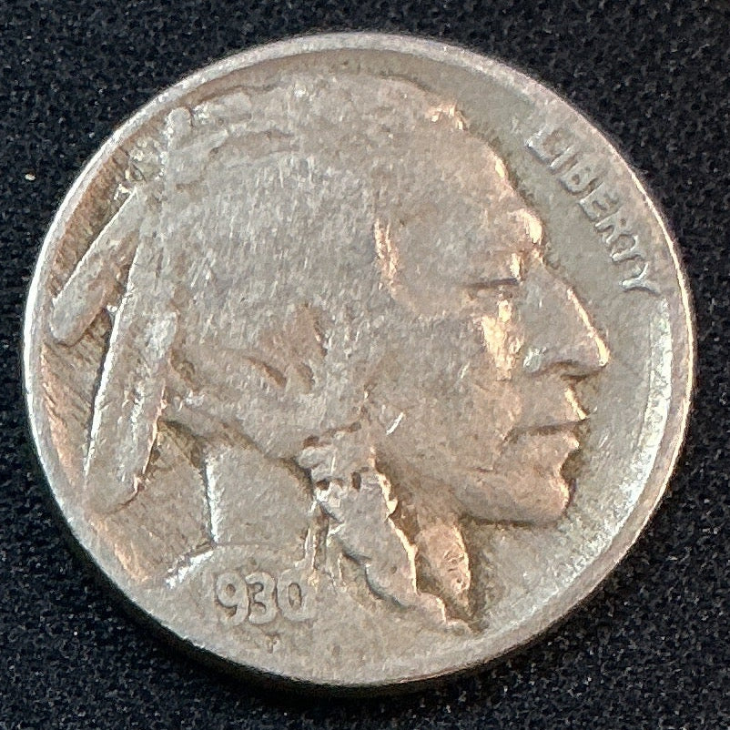 1930 Buffalo Nickel, Very Good Circulated Coin, Store #NL1087