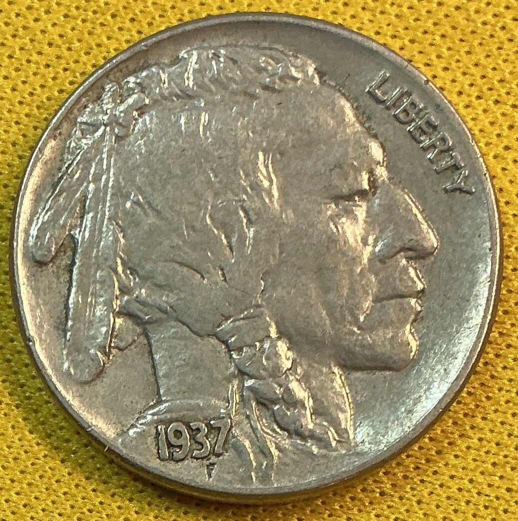 1937 Buffalo Nickel, Extra Fine+ Circulated Coin, Store #NL1103