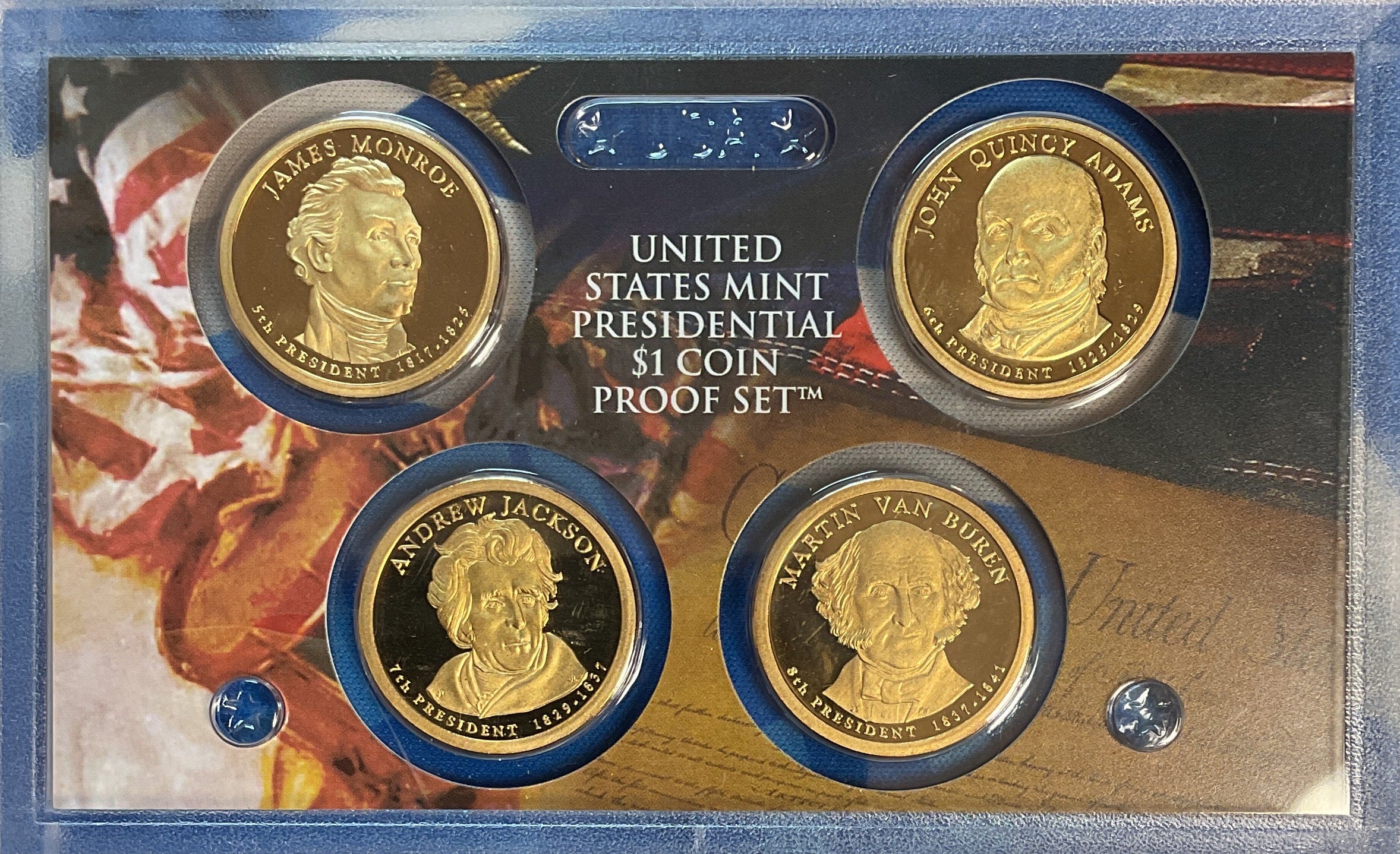 2008 U.S. Mint President $1 Coin Proof Set, in Original Government Packaging.
