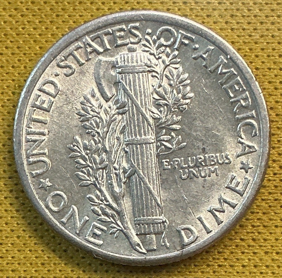1936 Mercury Dime, Mint State Uncirculated Coin, Store #DE0638