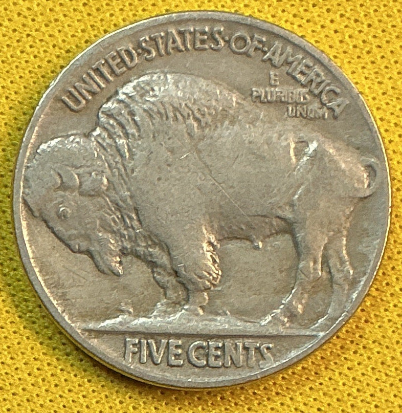 1913 Buffalo Nickel, Type 2, Fine+ Circulated Coin, Store #NL941