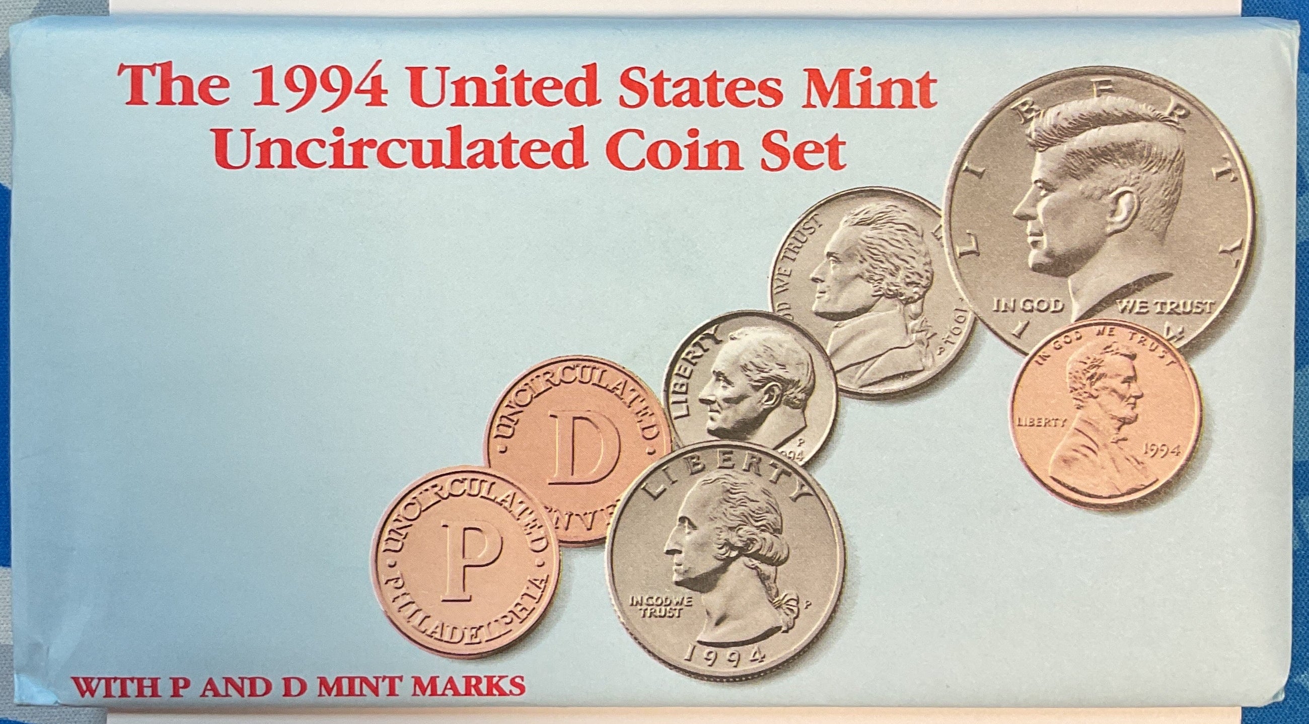 1994 United States Uncirculated 12-Coin Mint Set