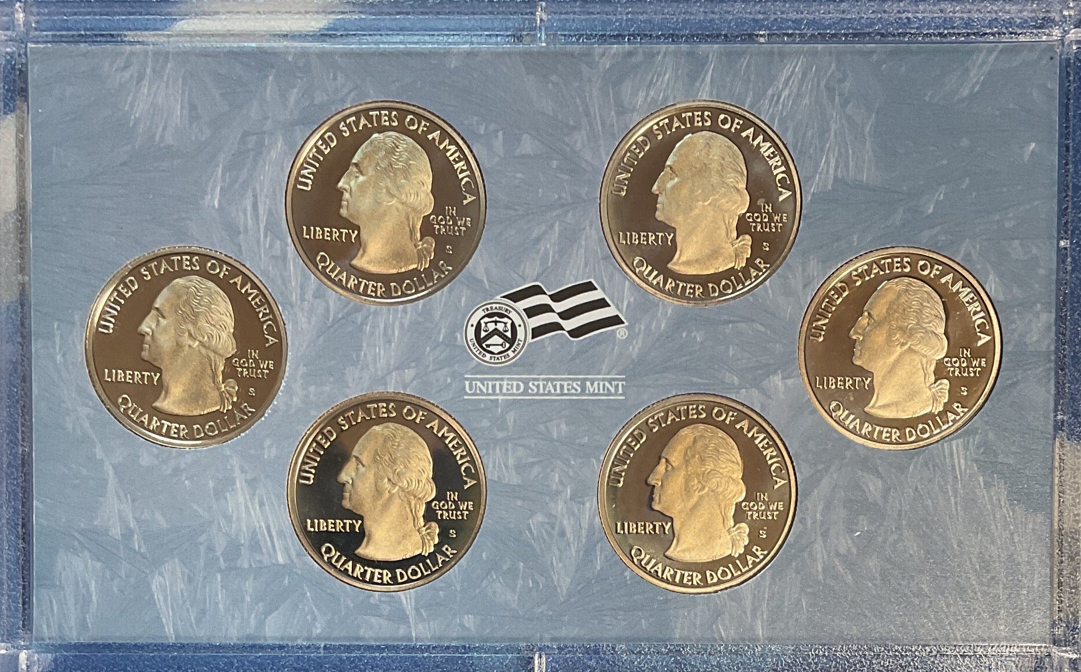 2009 D.C. & U.S. Territories Quarters Proof Set, in Original Government Packaging.
