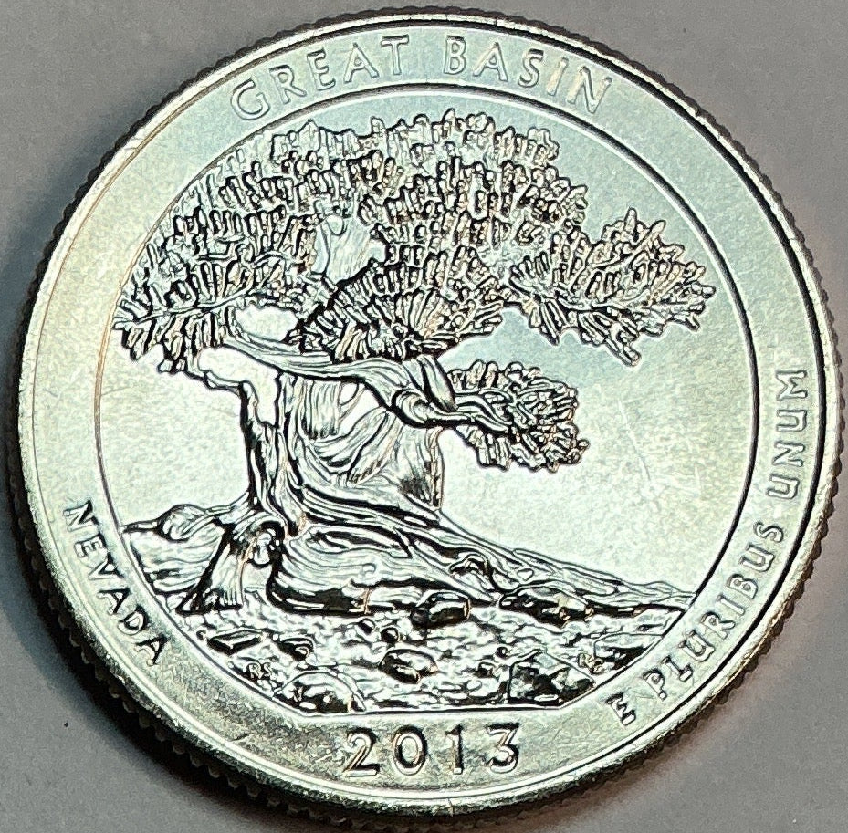 2013-D Uncirculated, Great Basin National Park, Nevada, Washington Quarter