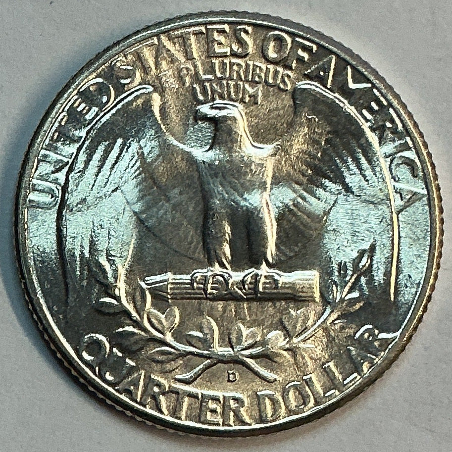 1946-D Washington Silver Quarter, Circulated Collectible Coin. Sale #QR1720