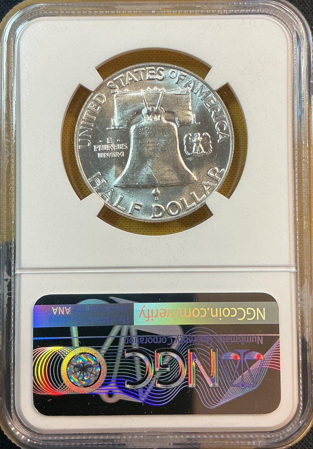 1956 Franklin Half Dollar, NGC MS 64 FBL, Store #HR2112