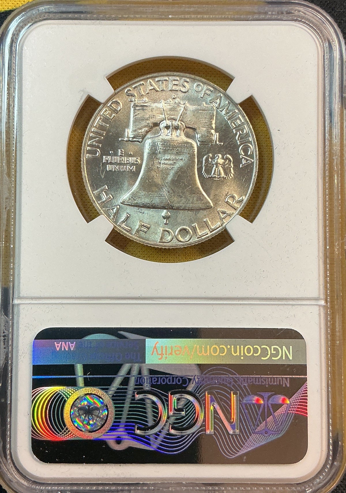 1959-D Franklin Half Dollar, NGC MS 64 FBL, Store #HR2114