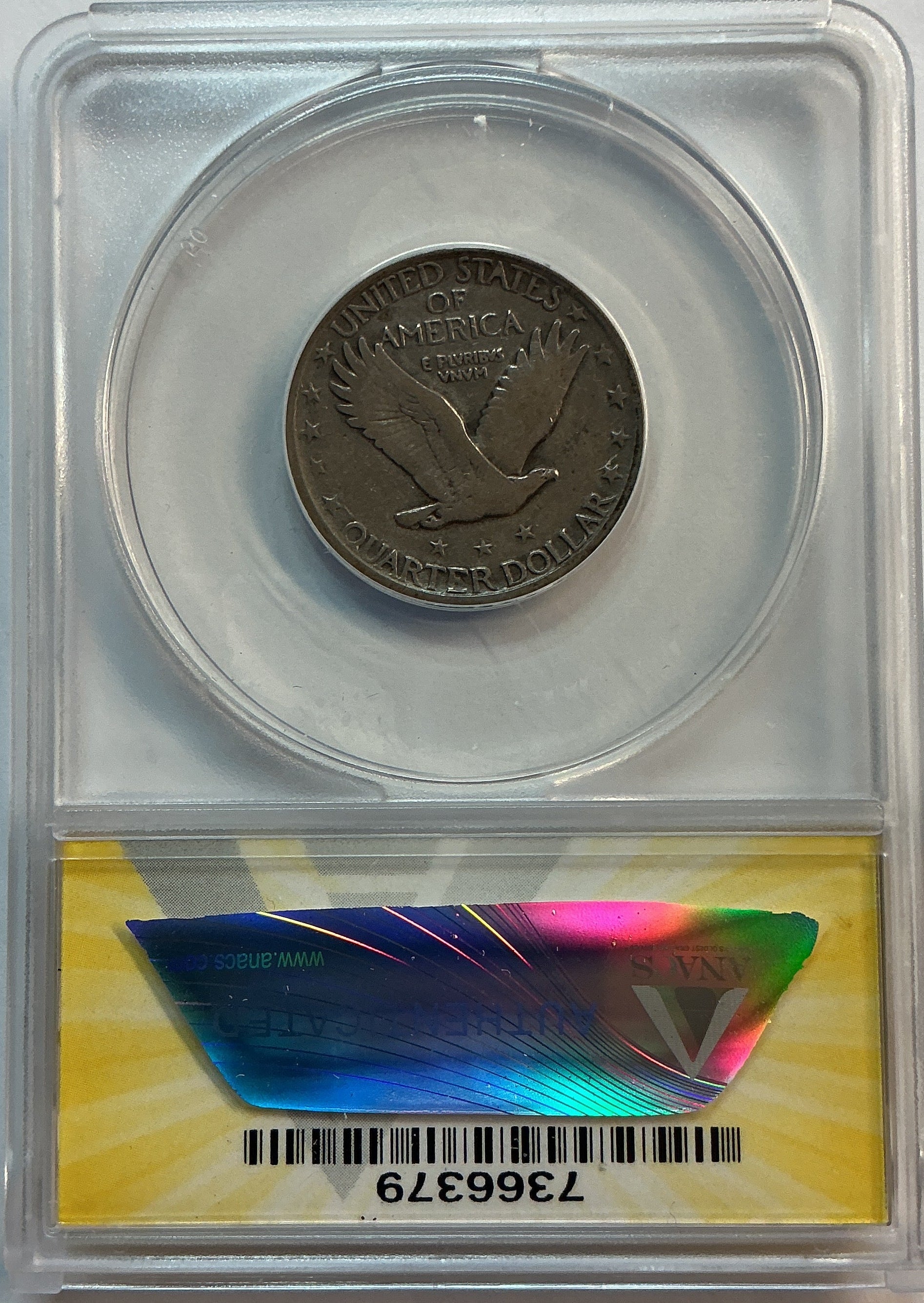 1919-D Standing Liberty Quarter, ANACS F-12, Store #QR1610