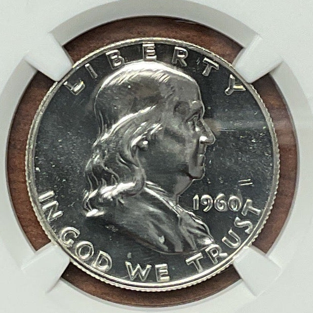 1960 Ben Franklin Half Dollar, NGC PF 67, Proof Uncirculated Coin, Store #GHR1811