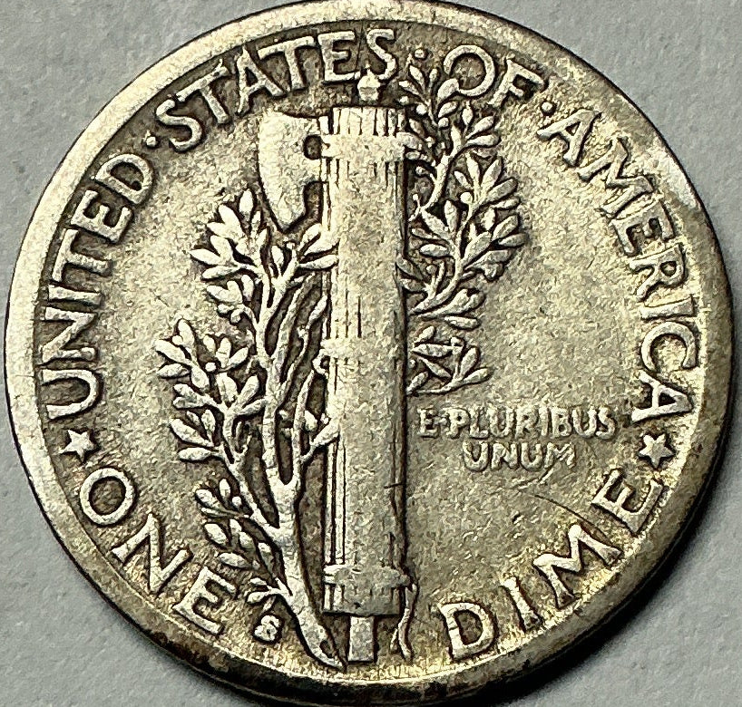 1936-S Mercury Dime, Fine Circulated Coin, Store #DE0990