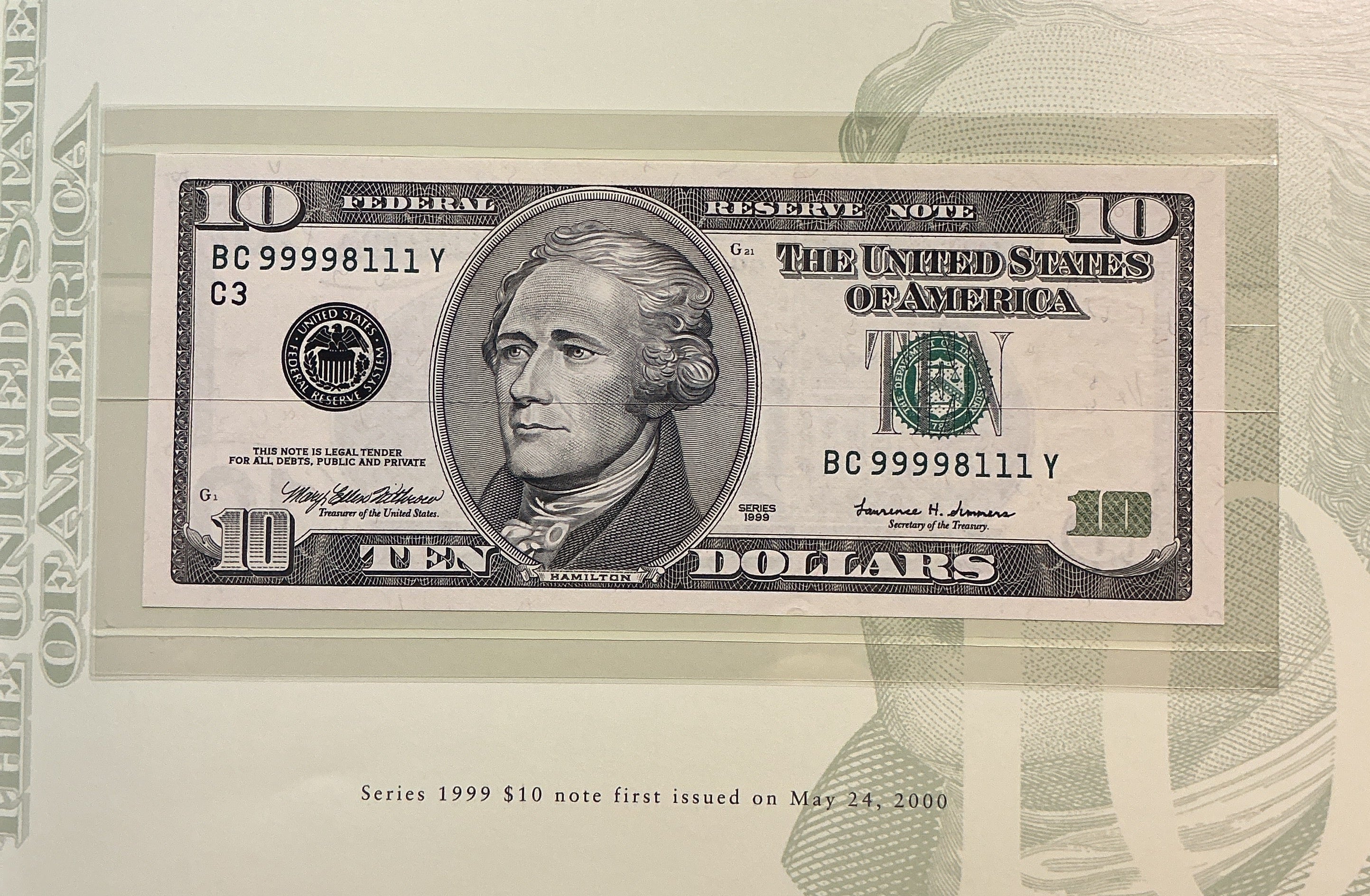 1995, 1999 Premium Federal Reserve Set Series 1995 & 1999, BEP, #FRN011