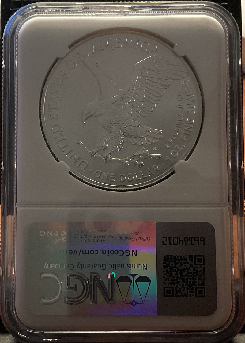 .999 Silver, 1 Troy Ounce, 2023(W) American Silver Eagle, NGC MS-70, Store