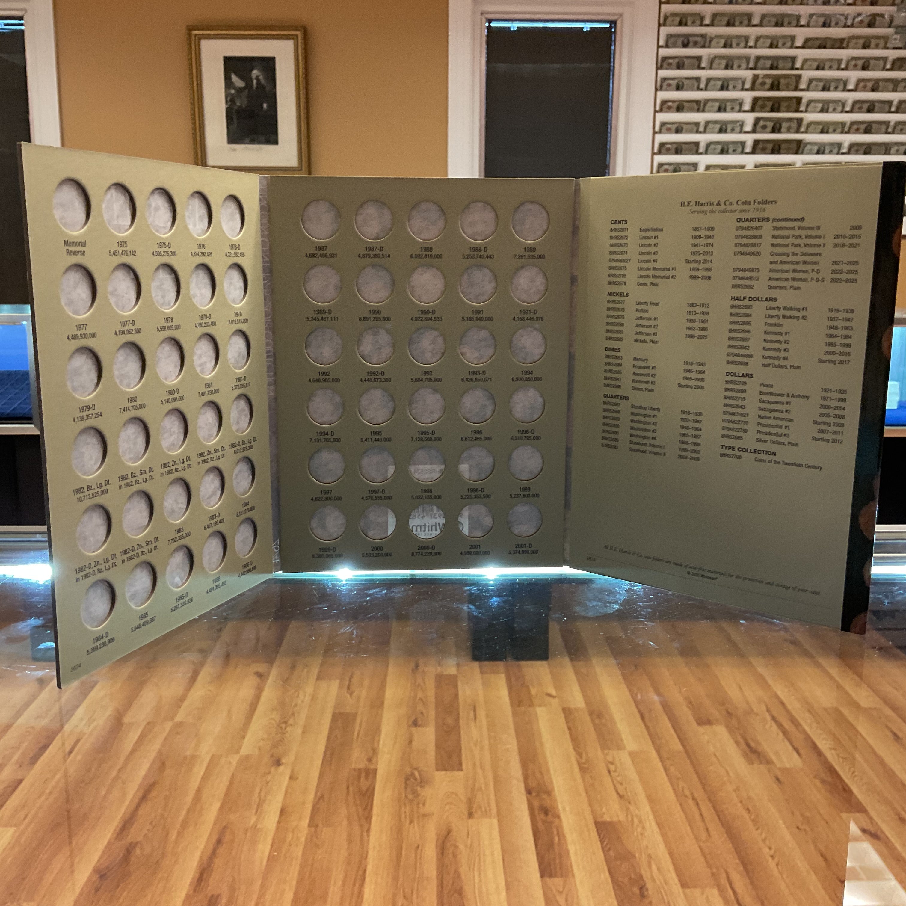 Lincoln Cents, Harris Coin Folder, Collections 1975-2013