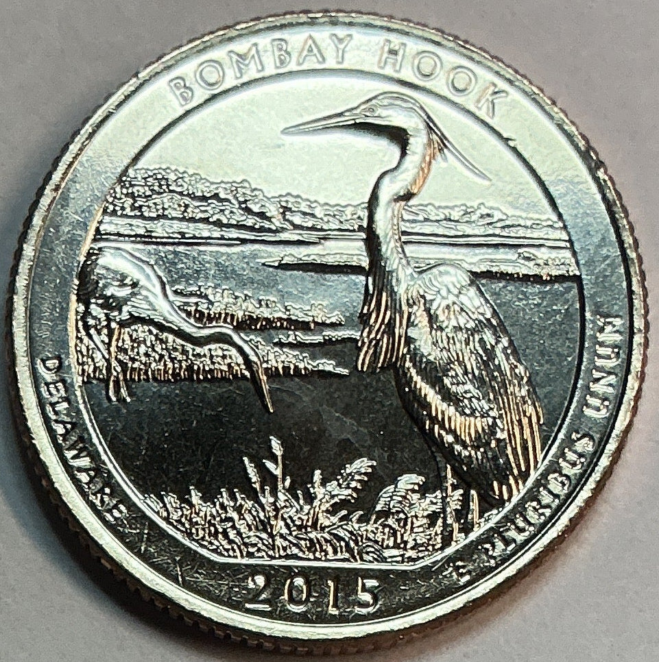2015-D Uncirculated, Bombay Hook National Wildlife Refuge, Delaware, Washington Quarter