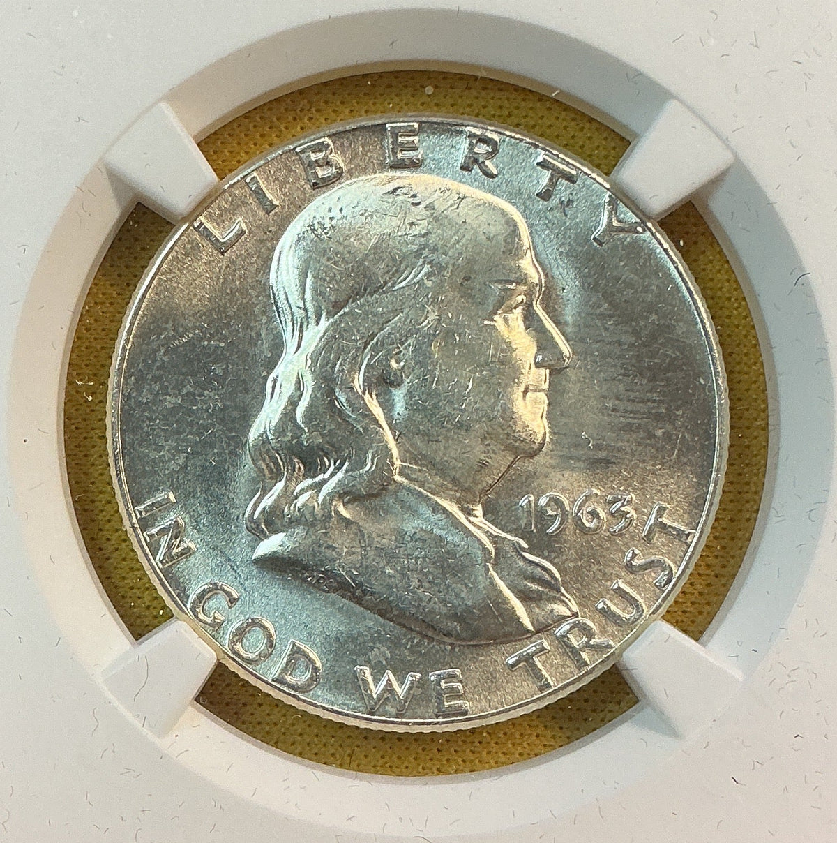 1963 Franklin Half Dollar, NGC MS 63, Store #HR2118