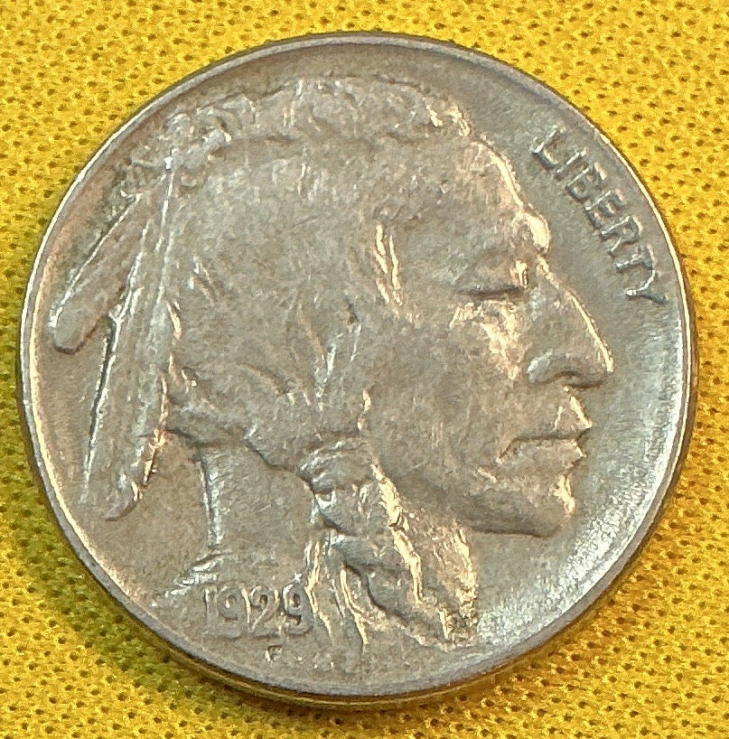 1929-S Buffalo Nickel, About Uncirculated Coin, Store #NL1084