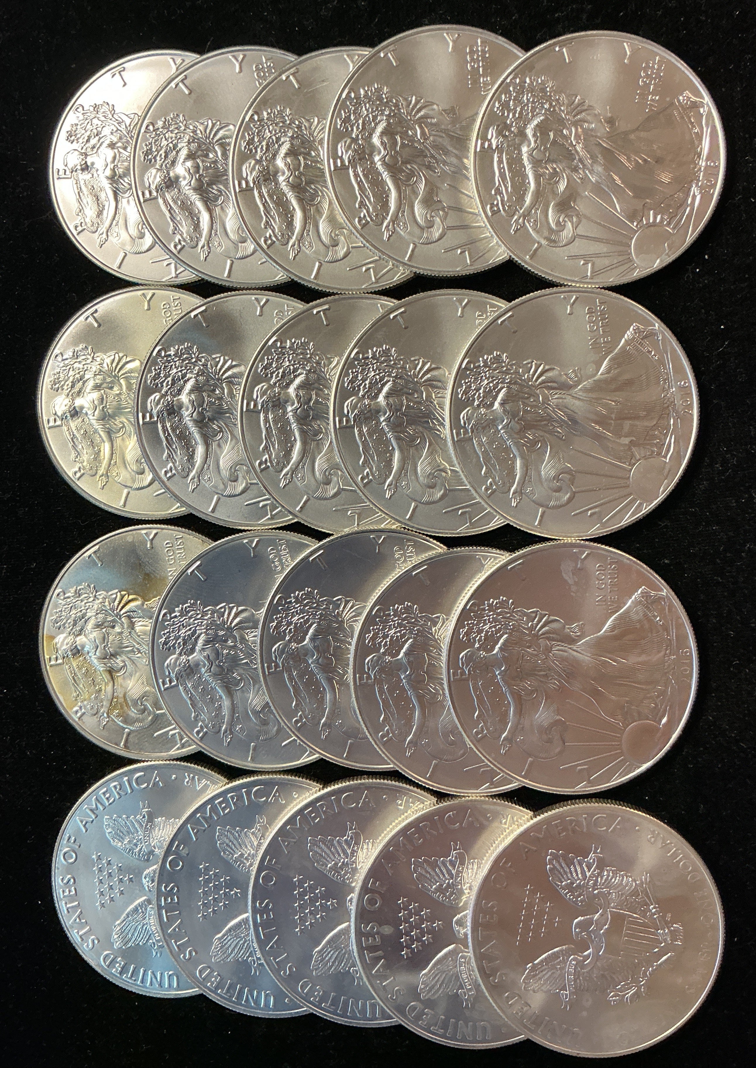 2016 American Silver Eagle Rolls. Store #SR024
