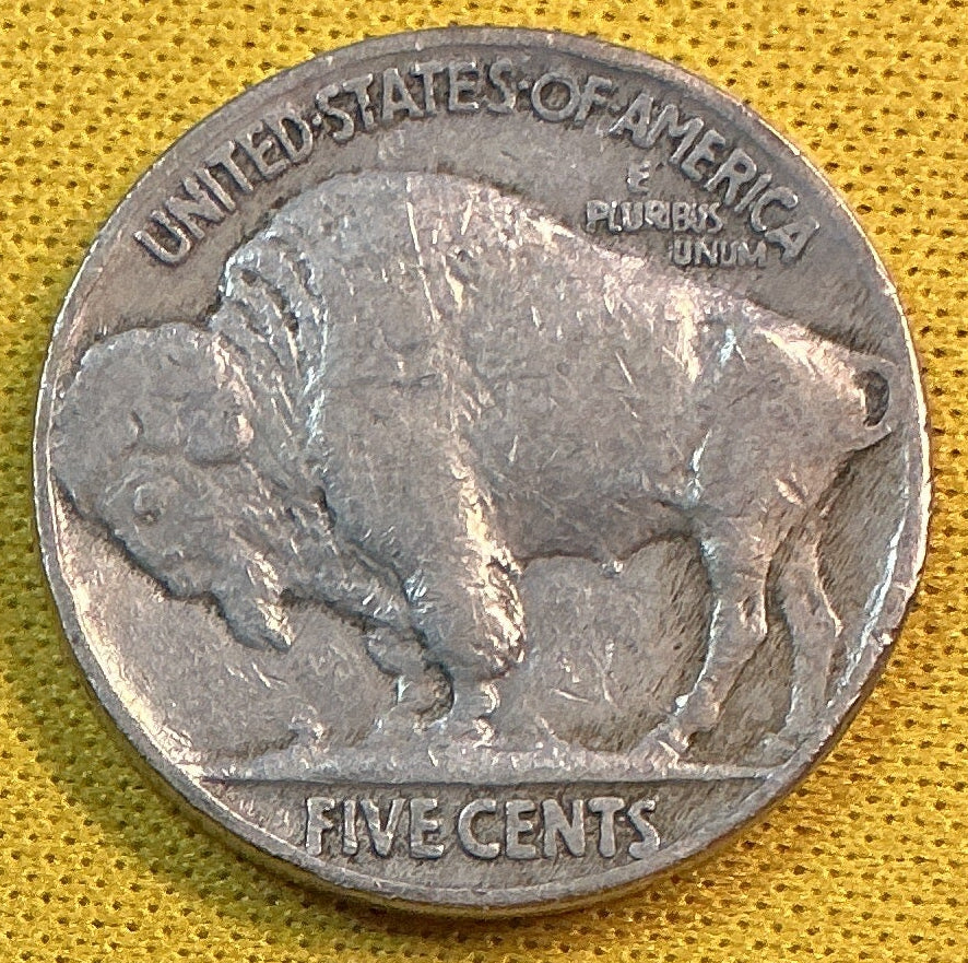 1927 Buffalo Nickel, Very Good+ Circulated Coin, Store #NL1066