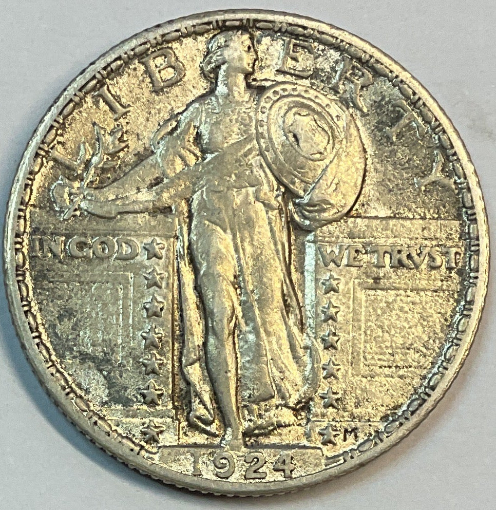 1924, Standing Liberty Quarter, Uncirculated Coin, Store #QR1168