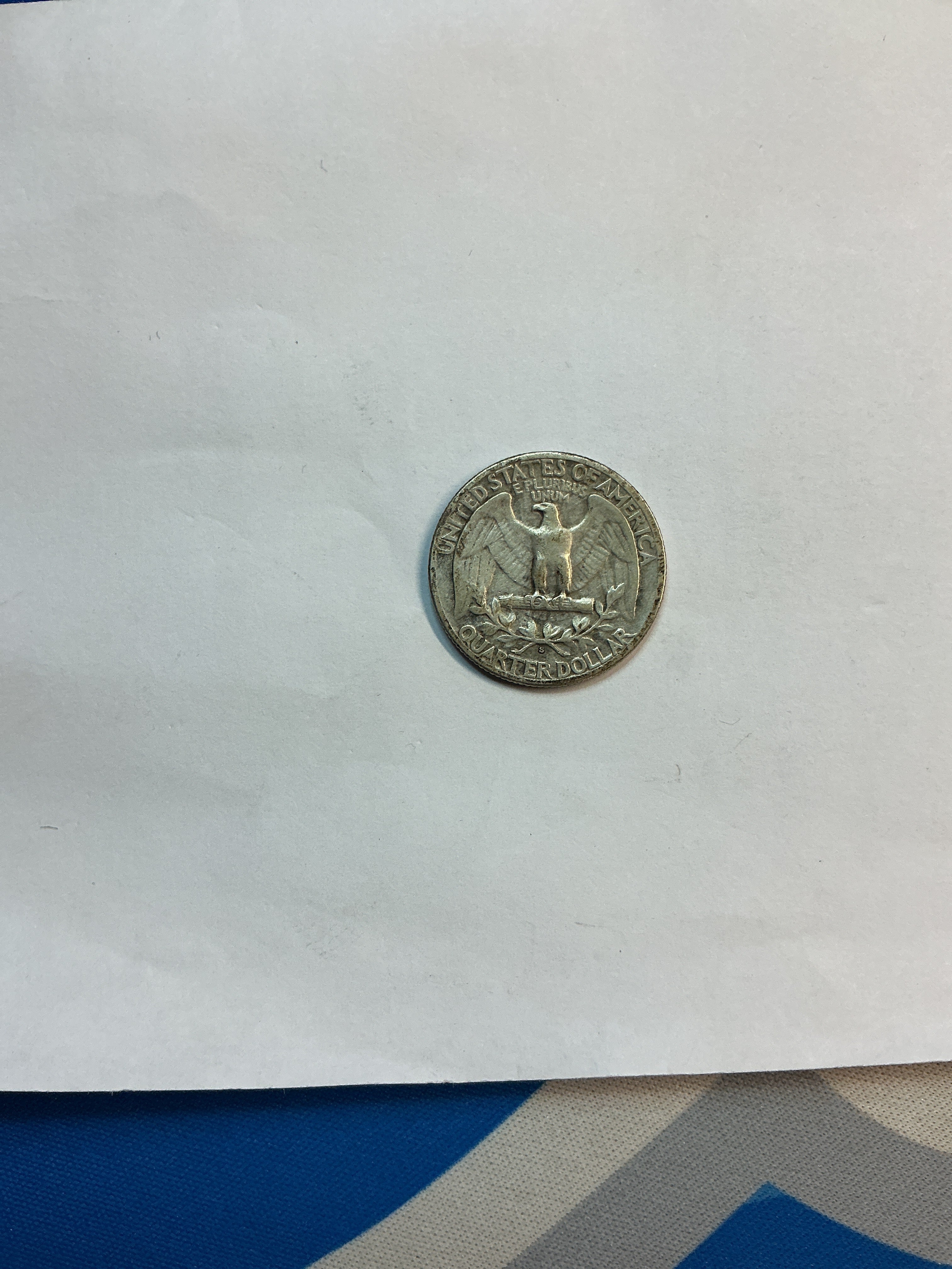 1936-S Washington Silver Quarter, Fine Circulated Coin, Store #QR1681