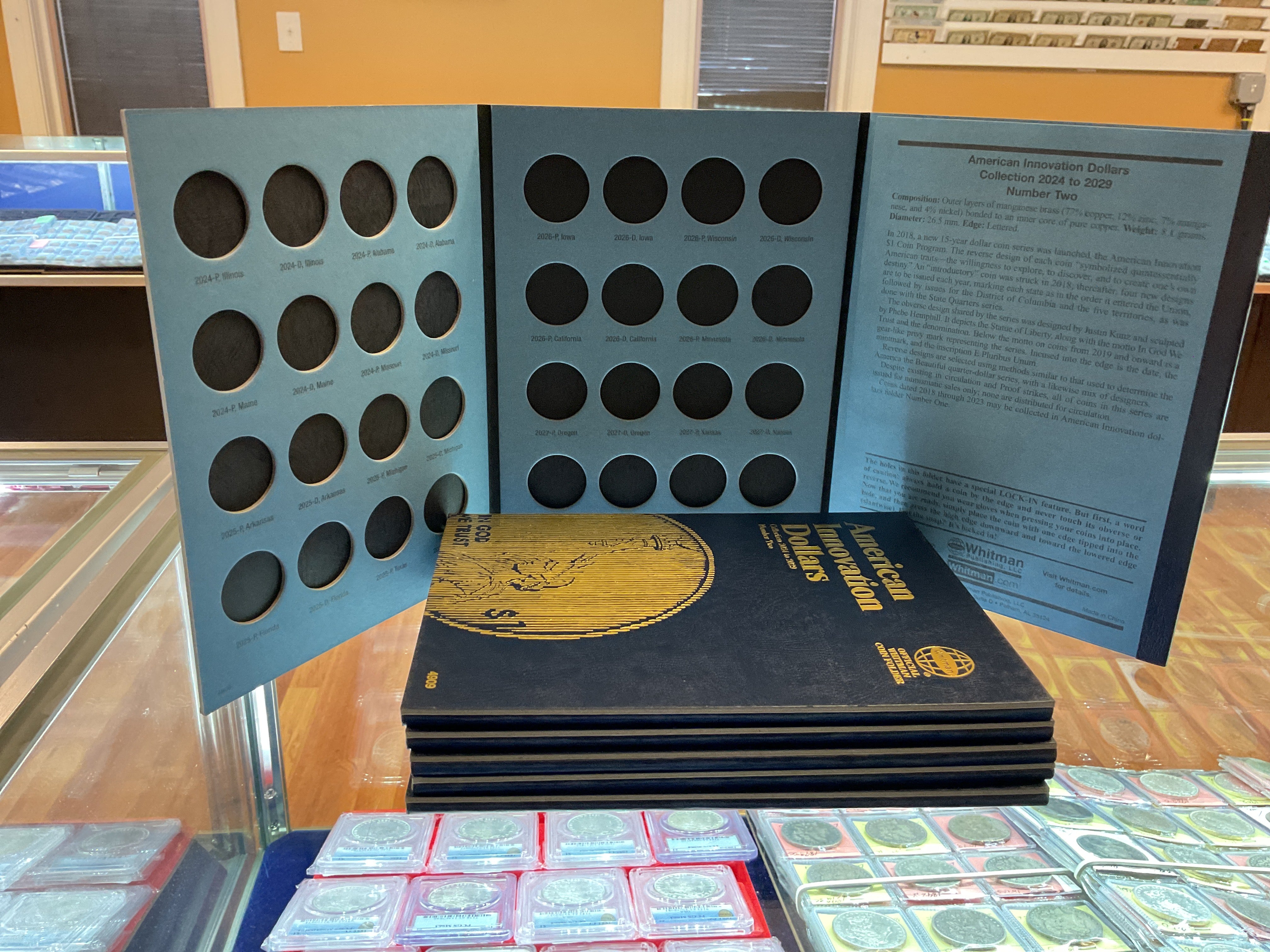 American Innovation Dollar, Whitman Coin Folder, Number Two, Collection 2024-2029