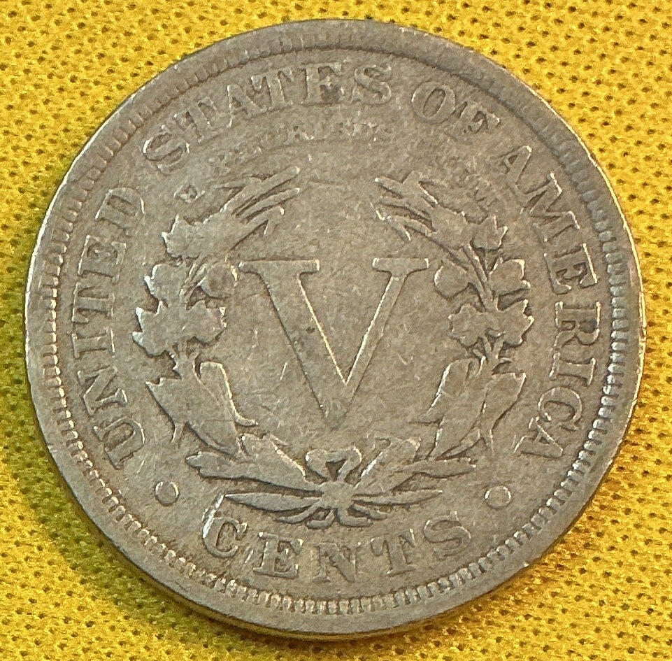 1899 Liberty Nickel, Very Good Circulated Coin., Store Sale #NL879